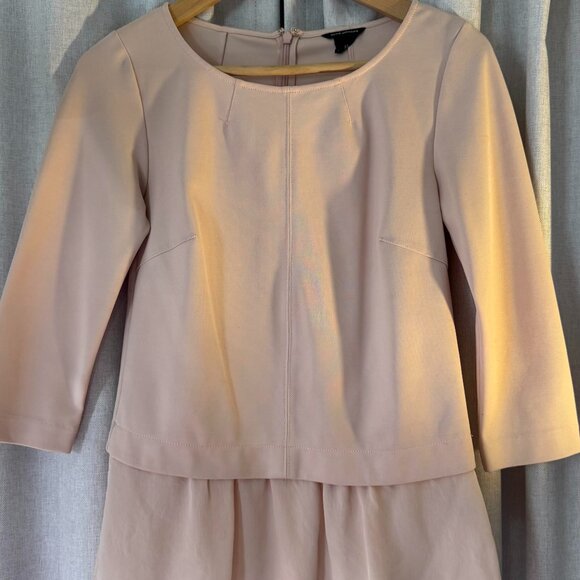 Club Monaco pink peplum top - sz 0 - Picture 1 of 5